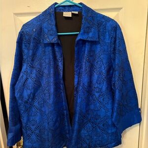 Blue Floral Jacket‎